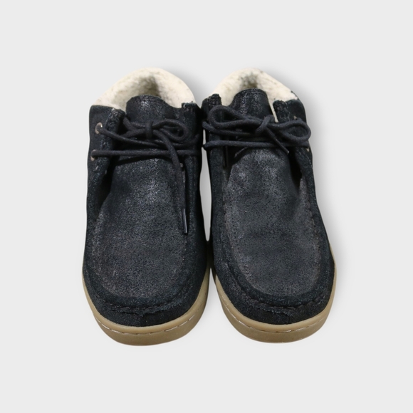 Y2K IPath Black Shearling Lined Strapped Mid Sneakers Mens Size US 9.5 Skate - Picture 3 of 7